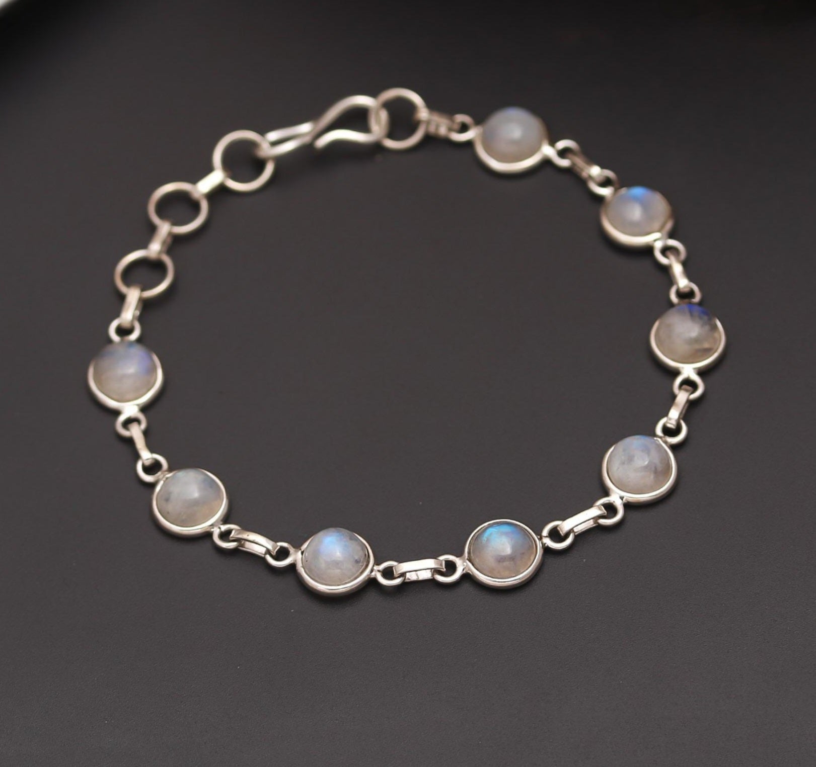 Moonstone Silver Bracelet