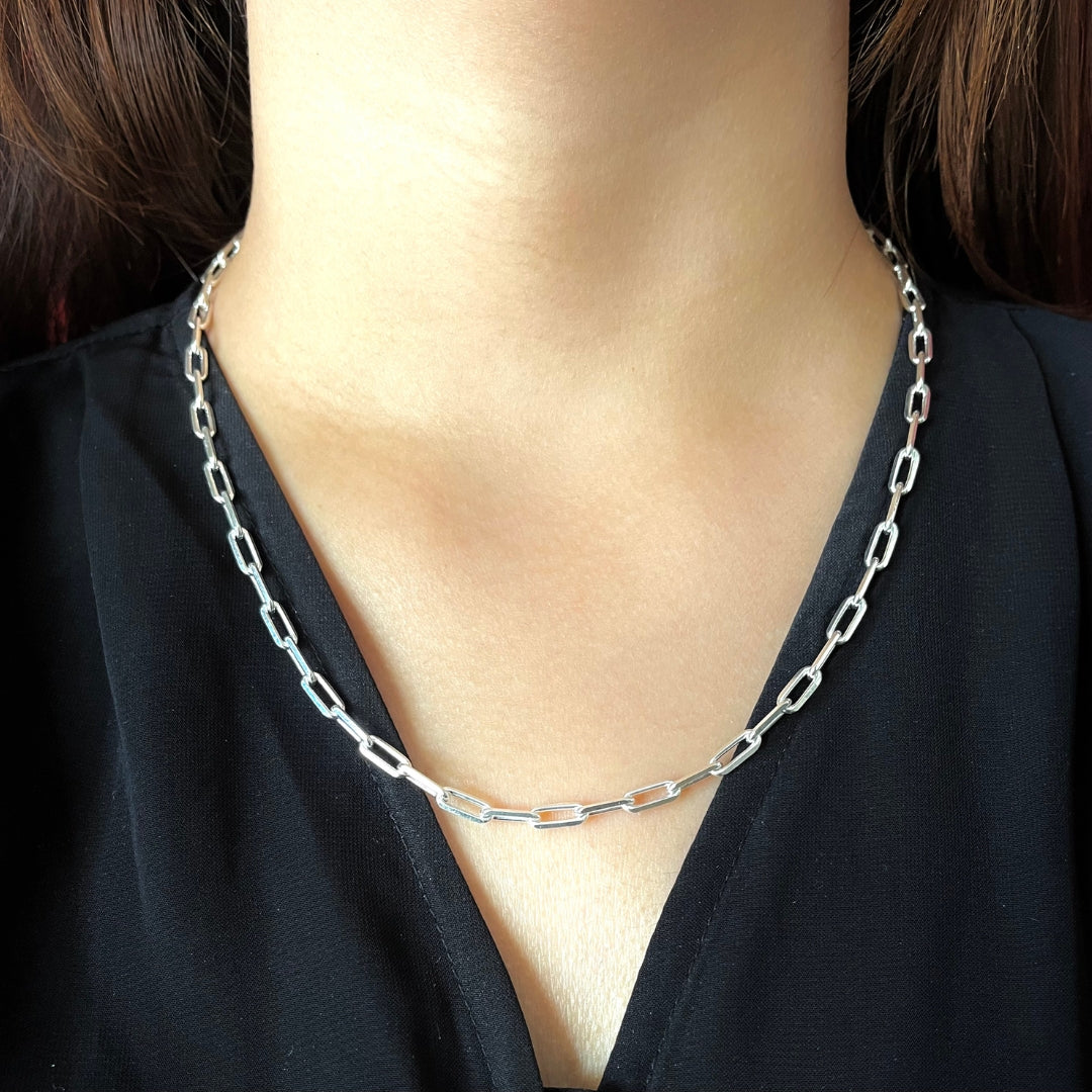 Silver Clip Chain.