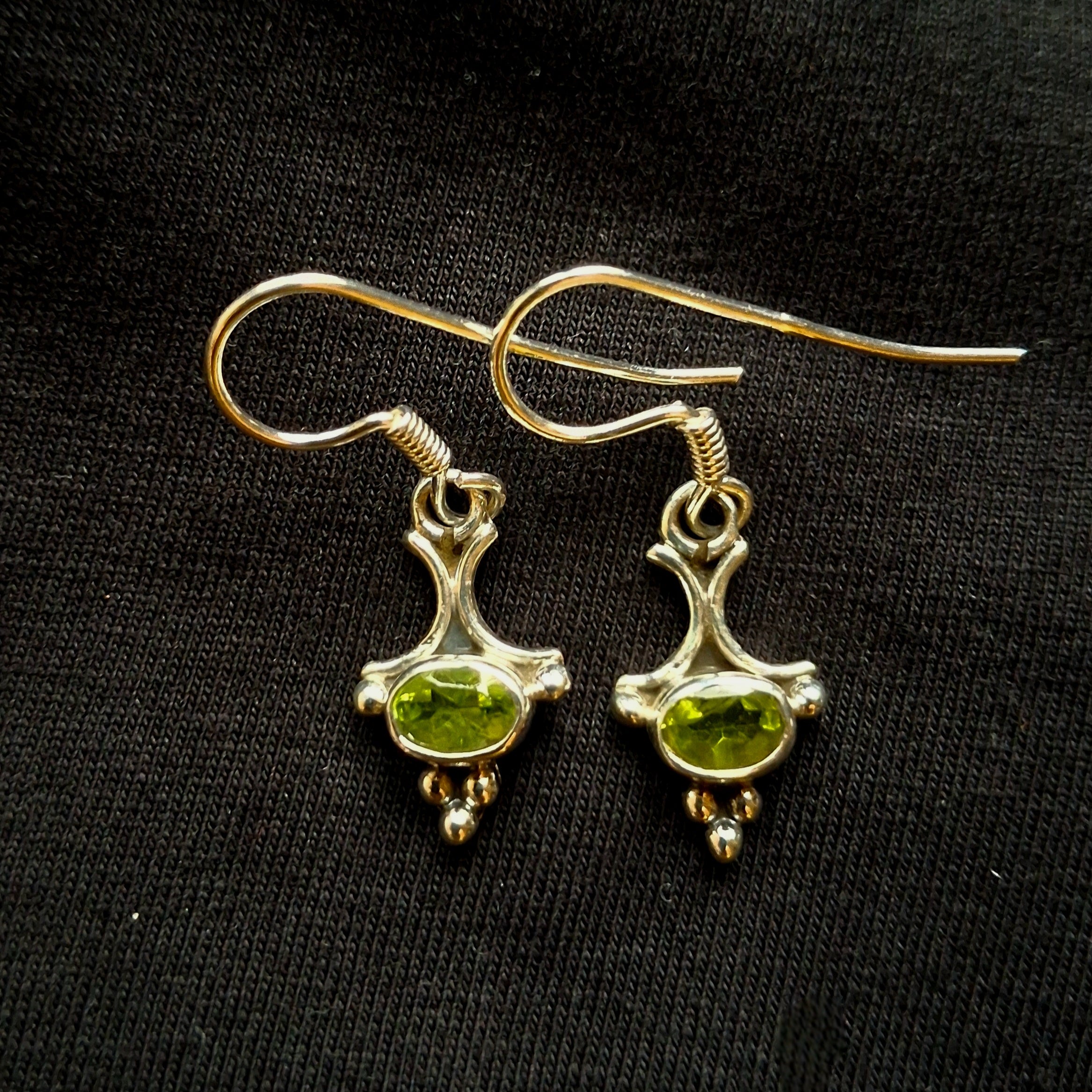 Peridot Silver Earrings