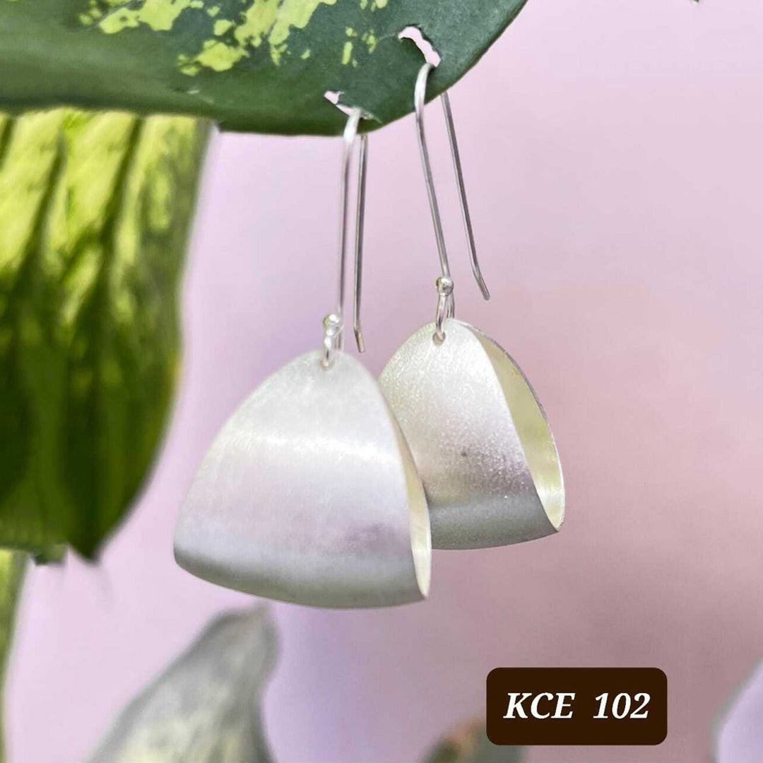 Chunky Textured  Hoop Danglers