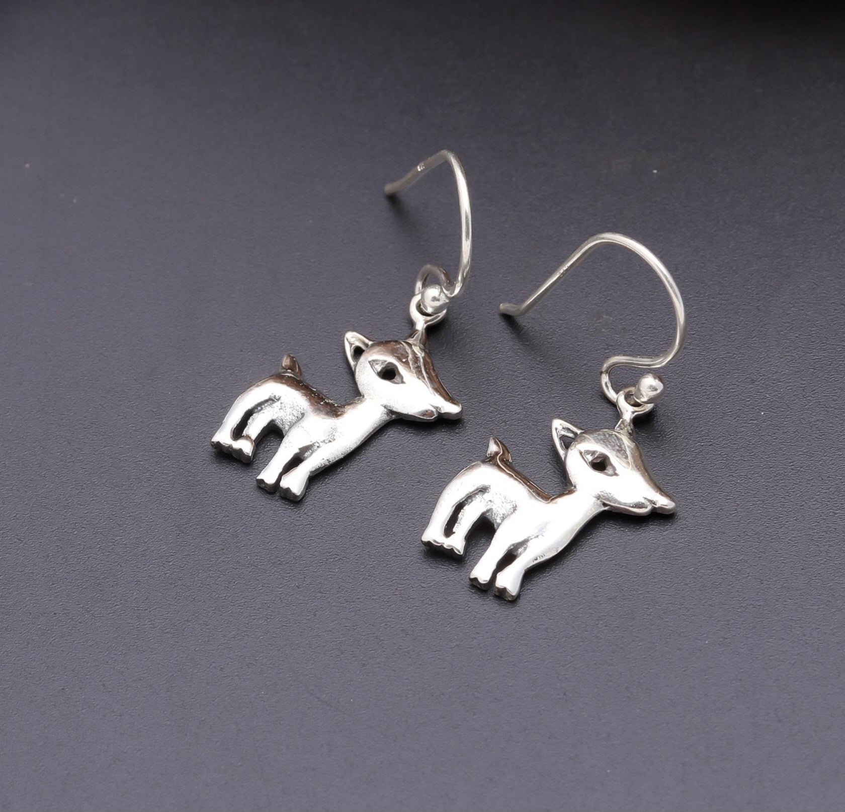 Deer Silver Earrings.