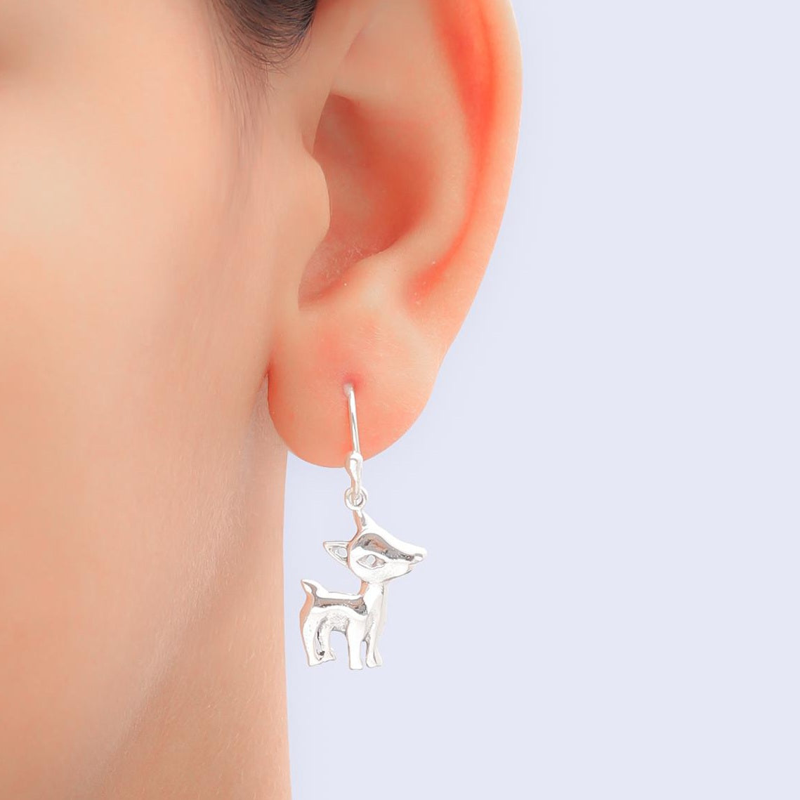 Deer Silver Earrings
