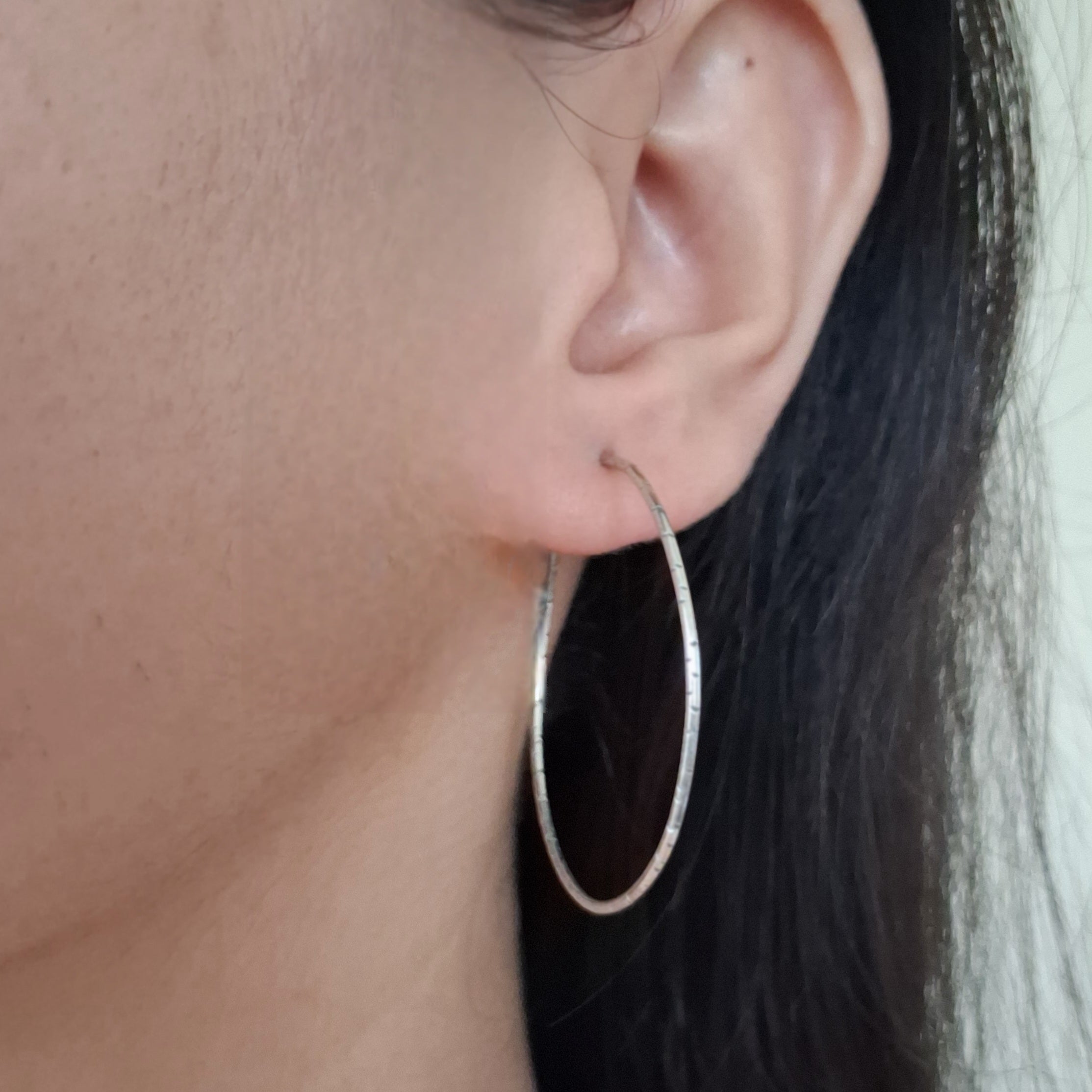 Hoop Silver Earrings