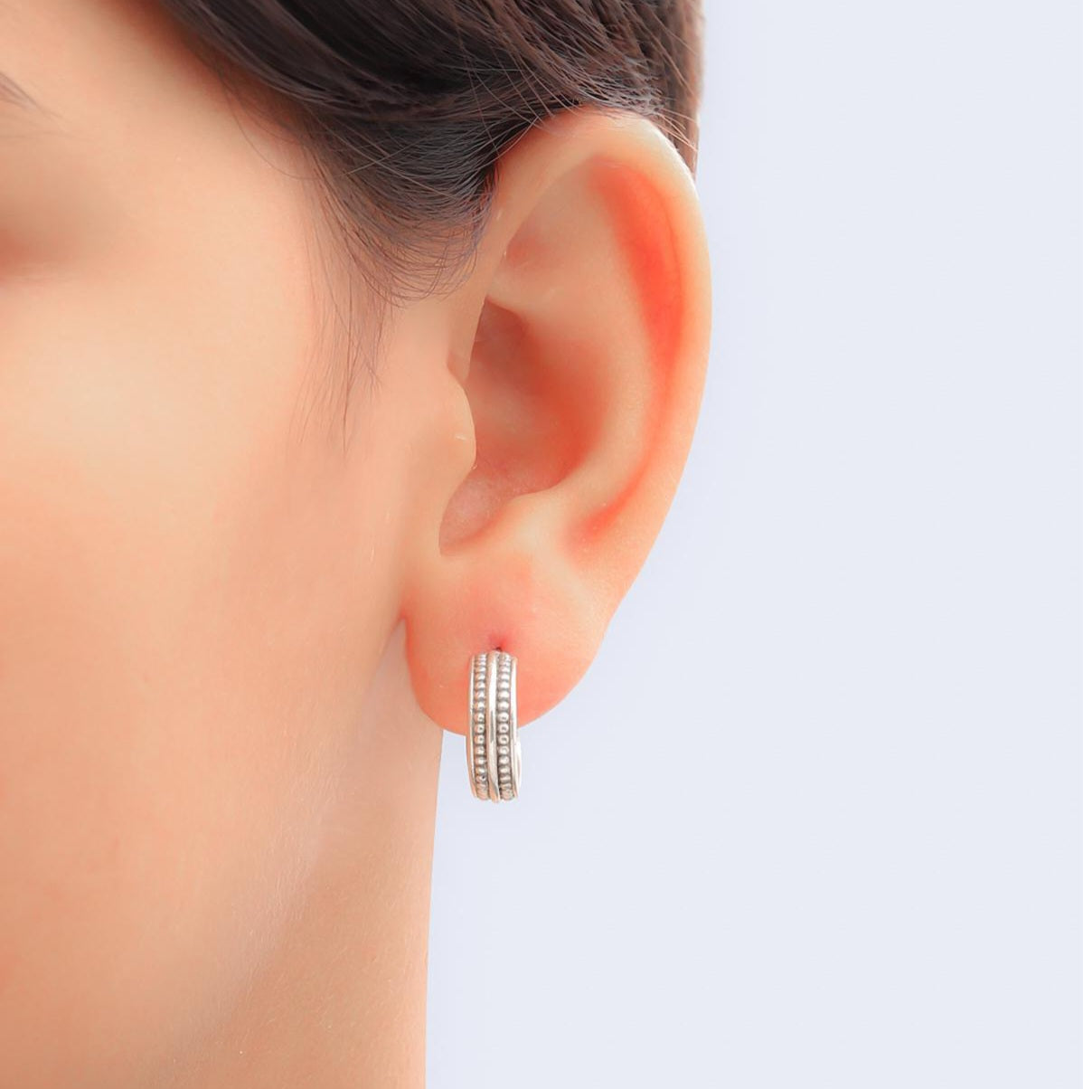 Hoops Silver Earrings