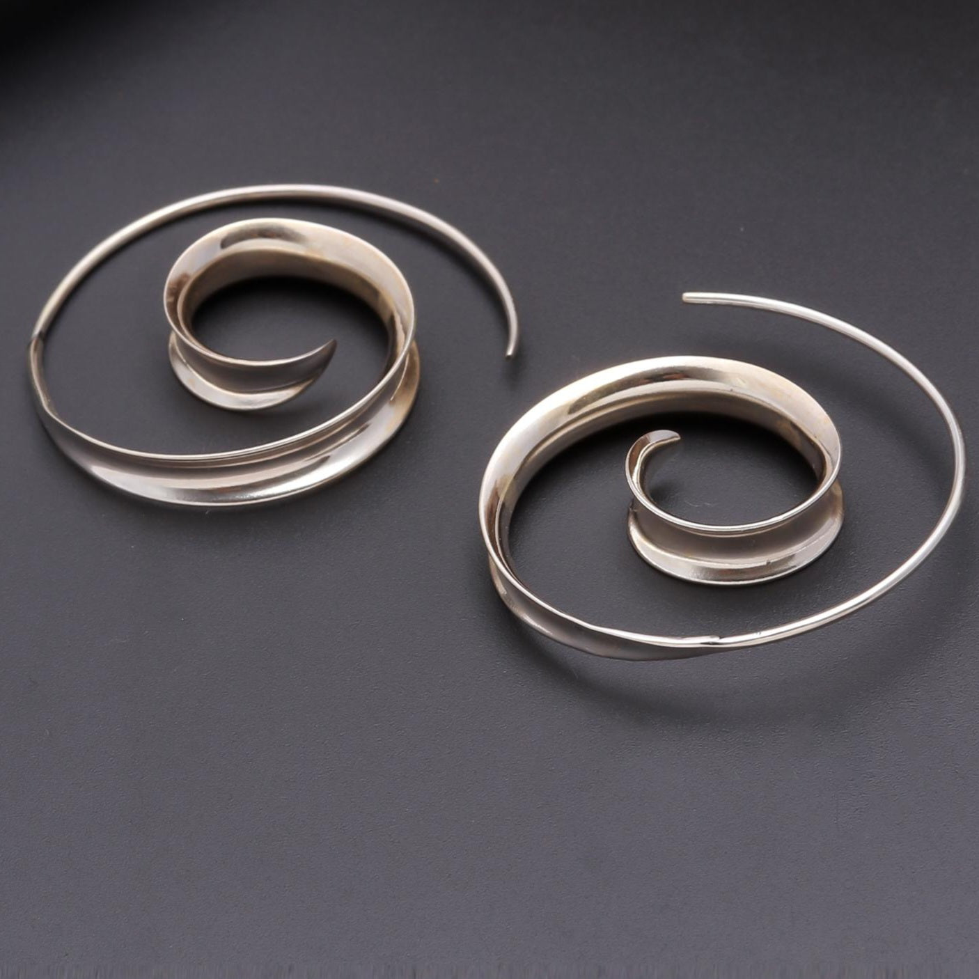 Twirl  Silver Earrings