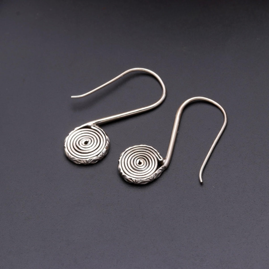 Echted Loop Silver Earrings.