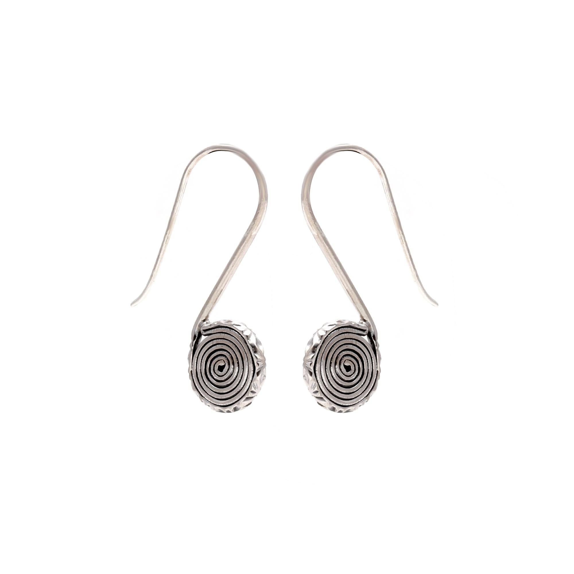 Echted Loop Silver Earrings.
